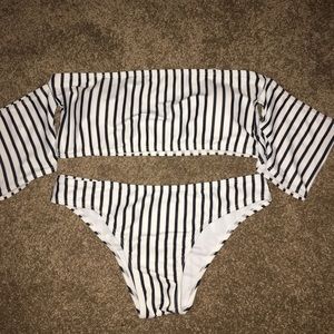 off shoulder bikini set